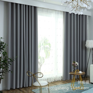 ผ้าม่าน Curtain ผ้าม่านสำเร็จรูป ผ้าม่านห่วงตาไก่ ผ้ากันแดด กันแสง UV 99% เนื้อสัมผัสนุ่ม ไม่อมฝุ่น ผ้ากันไรฝุ่น