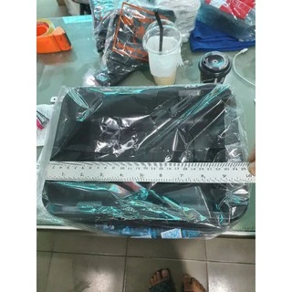 กล่องอาหารเดลิเวอรี่ กล่องสีดำ(L-04) ถาดปิดใส แยกออกจากกัน สวยงาม ถูกหลักอนามัย ใสอาหารได้ตามต้องการ แพค25ใบ +ฝาใส