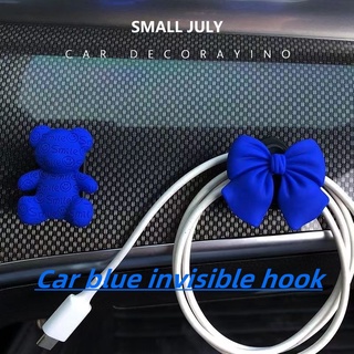 Blue color cartoon bear shape storage hook for car 91fk