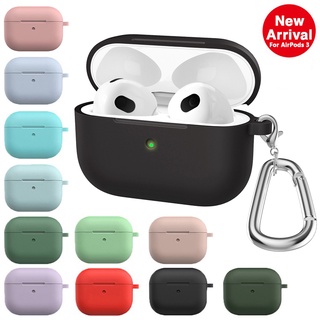 เคสหูฟังบลูทูธไร้สาย ซิลิโคน อุปกรณ์เสริม สําหรับ Apple AirPods 3 3 2021