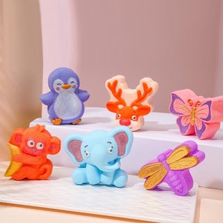 Animal Bathbomb (6 ลูกต่อเซ็ต) #ของเล่นในอ่างน้ำ #บาธบอม