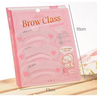 Brow Drawing Class Guide บล็อควาดคิ้วสีชมพูใส