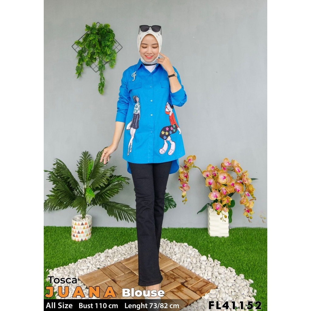 KEMEJA JUANA PREMIUM VESTEM เสื้อเชิ้ตผู้หญิง 41152