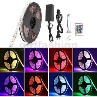 แถบไฟ LED RGB 5050 ยาว 5 เมตร 60 ดวง AC12V IP65 สีแดง