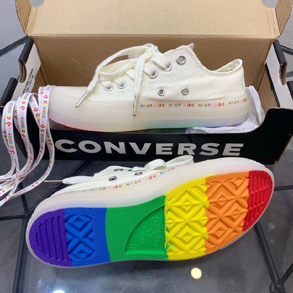 converse all star rainbow jelly