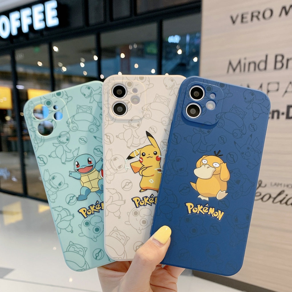 โปเกมอน สำหรับ เคสไอโฟน 13 PRO MAX การ์ตูนซิลิโคนครอบเคส เคสไอโฟน 12 Pro MAX XS MAX 8 PLUS 11 XR One Piece แถบข้าเคสง เคสไอโฟน 7 11 PRO MAX 7 PLUS 12 XS X 13 PRO เคสไอโฟน 13 8 SE SE3 11 PRO 12 PRO ตำแหน่งรูที่แม่นยำ เคสกันกระแทก