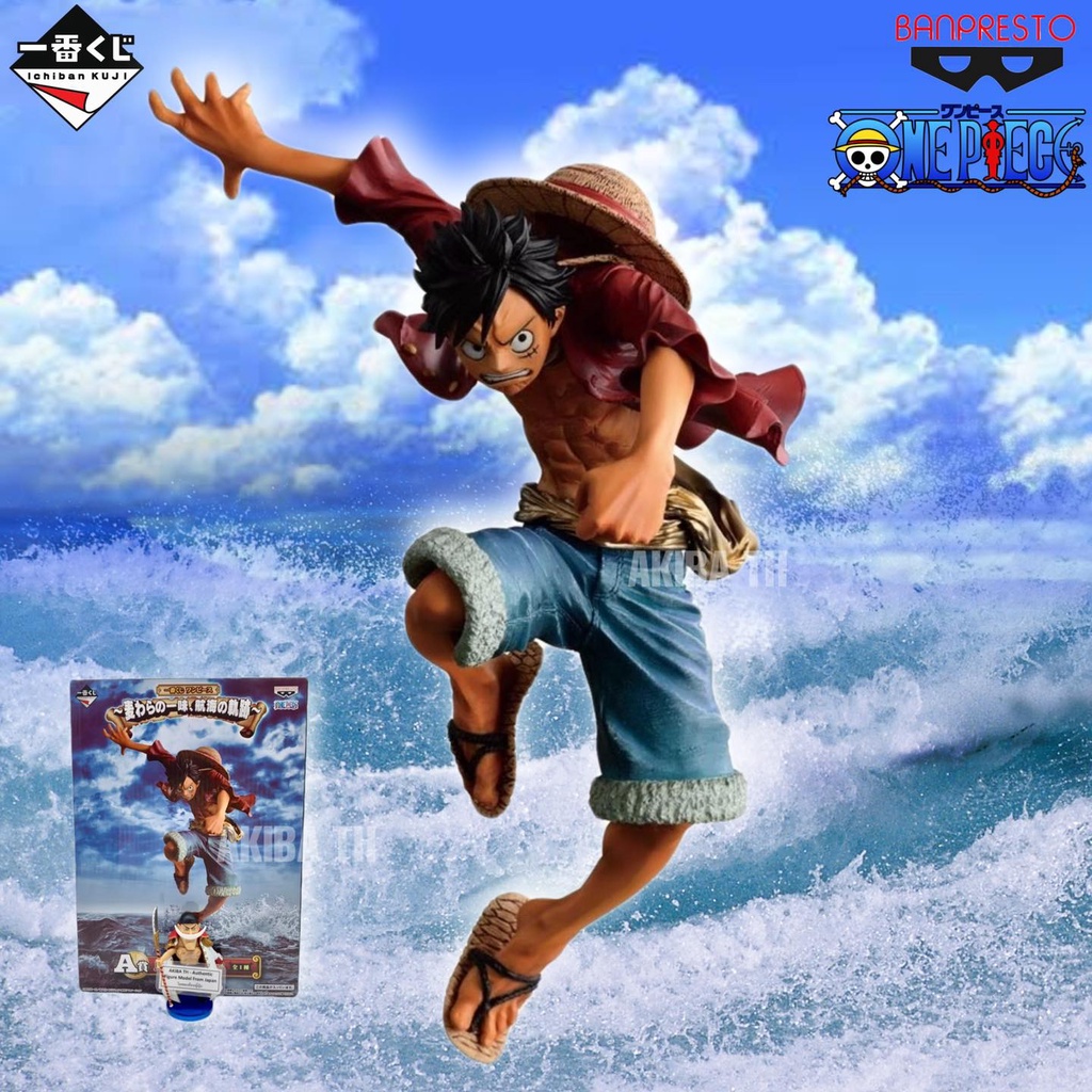 🇯🇵 ล็อตญี่ปุ่น มือ1 แมวทอง😾ของแท้💯ICHIBAN KUJI ONE PIECE Voyage Trajectory ~ Monkey D. Luffy Prize A