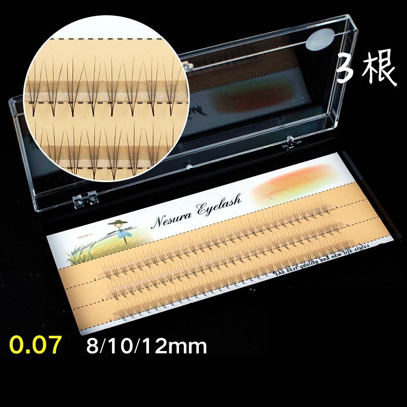 Eyelash Curler fan 3D Enxertia ขนตา 0.07 รุ่นหยาบปรับปรุงรูต