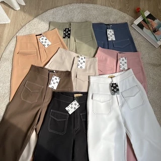 Sendai Trousers (XS-3XL) กางเกงขากระบอก เก็บเอว เก็บสะโพก งานตัด THESUNCO