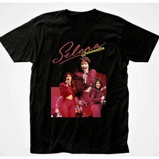 tshirtเสื้อยืดคอกลมฤดูร้อนเสื้อยืด พิมพ์ลาย Selena Quintanilla สไตล์วินเทจย้อนยุค ยุค 90Sto4XL