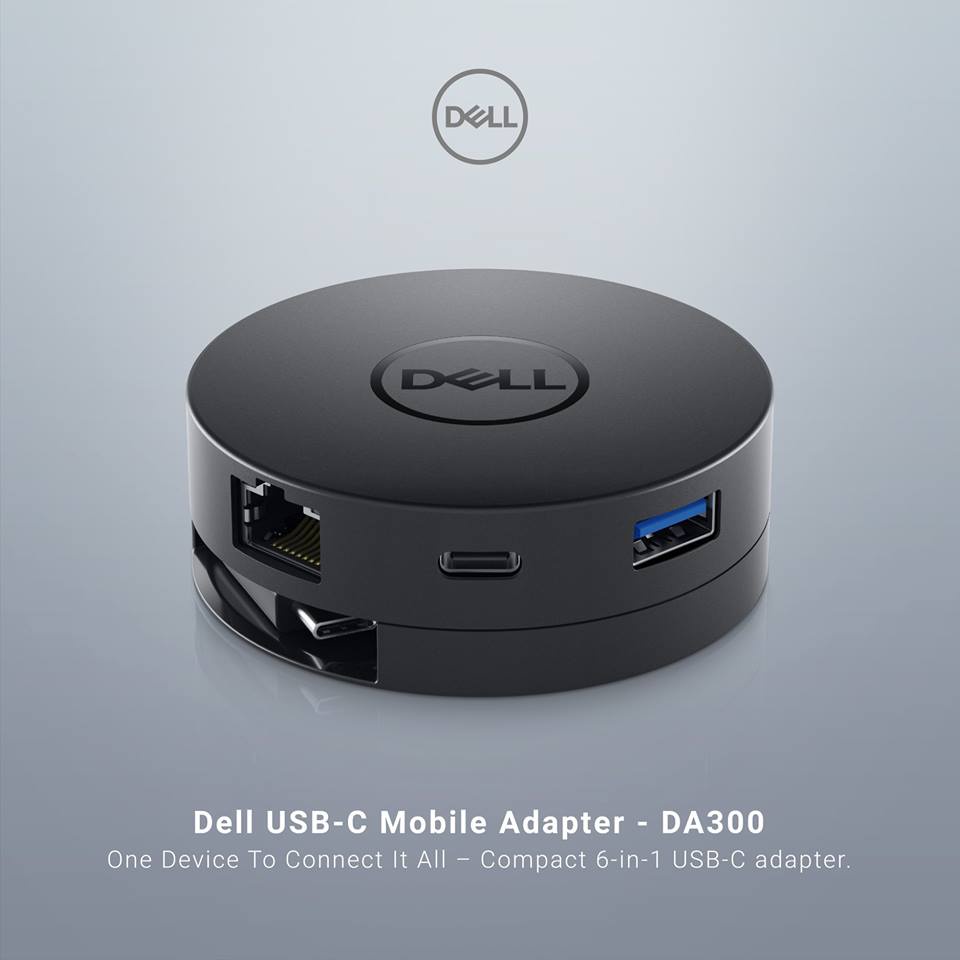Dell USB-C Mobile Adapter - DA300, DA200 (ของใหม่แกะกล่อง)