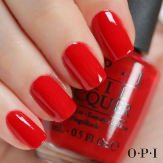 พร้อมส่ง OPI - Red Hot Rio (NLA70) ยาทาเล็บเนื้อครีม สีแดงสดใส Brazil Collection แท้ 100%