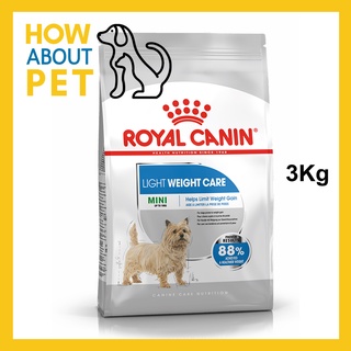 [3kg] Royal Canin Mini Light Weight Care อาหารสุนัข รอยัล คานิน สำหรับสุนัขโต พันธุ์เล็ก อ้วนง่าย อายุ 10+ เดือนขึ้นไป