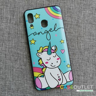 เคส Samsung A30 | A20 ลาย Unicorn ยูนิคอน หลังแข็ง ขอบยาง