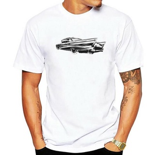 เสื้อยืดผ้าฝ้ายพิมพ์ลายขายดี 57 chevy shirt 57 bel air chevy shirt hand illustrated 57 เสื้อเชิ้ต chevy gift bel air car