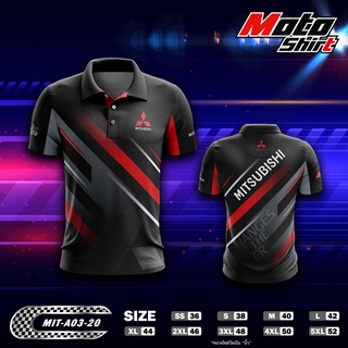 MOTOSHIRT เสื้อโปโล MITSUBISHI MIT-A03-20