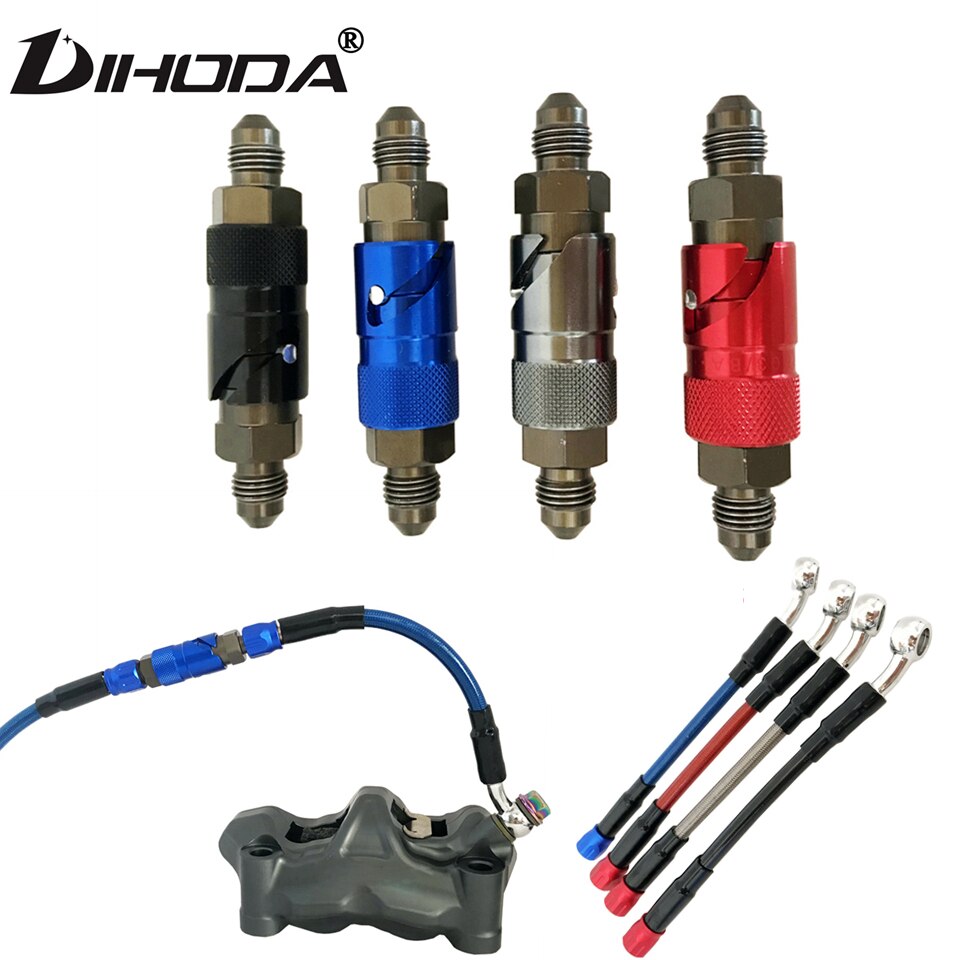 Universal AN3 รถจักรยานยนต์สายเบรคท่อของเหลว Quick Release เชื่อมต่อ Fitting อะแดปเตอร์ชุดสําหรับ Yamaha Kawasaki Honda KTM