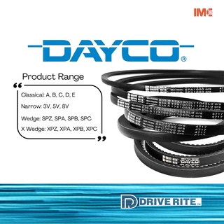 DAYCO สายพาน SPB 1400- SPB 6300 mm V-belt ร่องSPB แบรนด์แท้จากอเมริกา Pitch length  มีความยาวให้เลือก