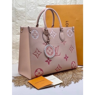 LOUIS VUITTON SHOPPING BAG PINK (Ori)  กระเป๋าถือ ช้อปปิ้งแบ็ค สีหวานน่ารัก หนังแท้