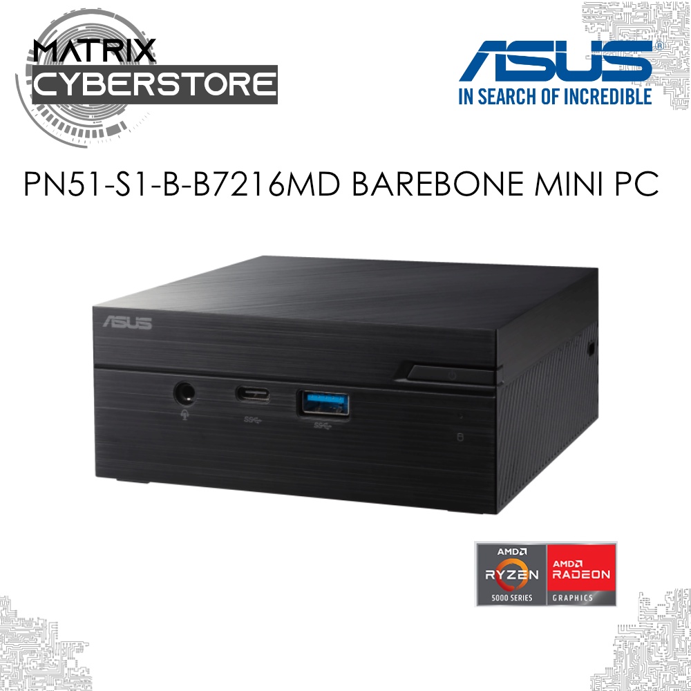 ASUS PN51-S1-B-B7216MD Barenone Mini PC - AMD Ryzen 7 5700U, Integrated Radeon Graphics, Realtek WI-FI 6 (GIG+) + BT 5.0 #6