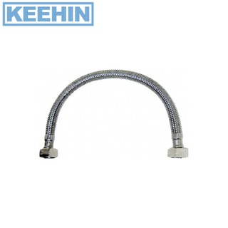 KA-01-500-18-WH สายน้ำดีสแตนเลสแบบถัก 18 นิ้ว KA-01-500-18-WH Stainless Intet Hose 18" KARAT FAUCET