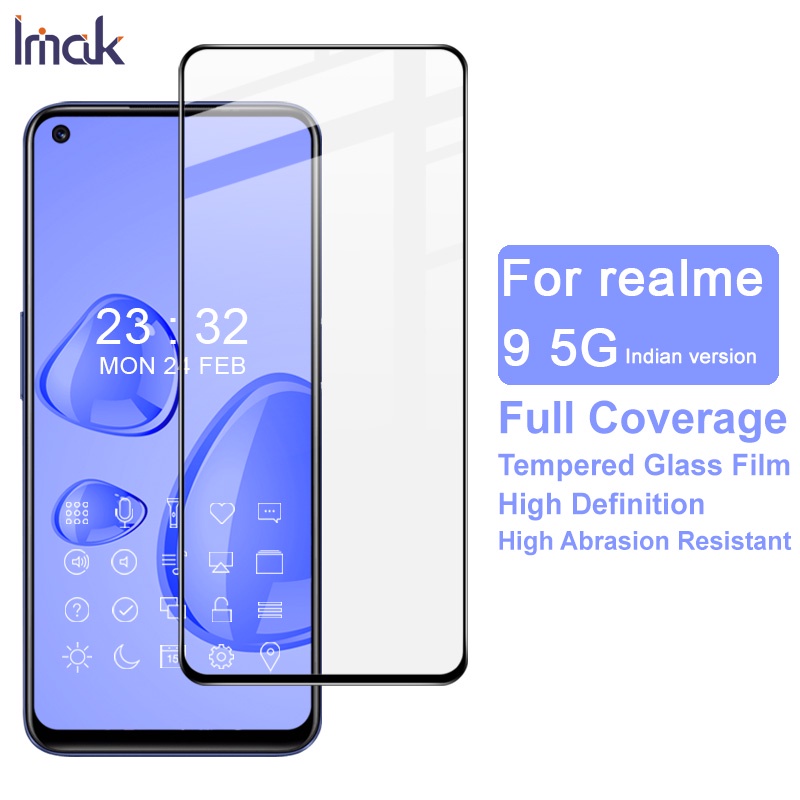 Imak Realme 8S 5G ฟิล์มกระจก Real Me 9 5G Indian Edition ครอบคลุมเต็ม ...