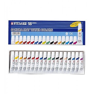 สีน้ำซากุระ Sakura Mat Water Colors 18สี