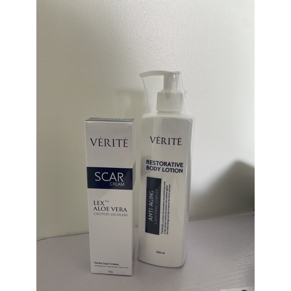 Verite Scar cream 15 g. &amp; Verite Restorative Body Lotion 250 Ml.