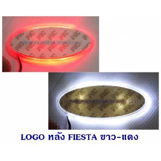 LOGO มีไฟ หลัง FORD FIESTA สีขาว-แดง