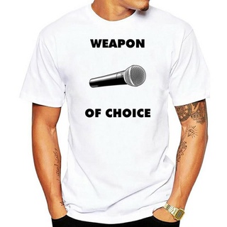 เสื้อยืดผ้าฝ้าย เสื้อยืด พิมพ์ลาย Weapon Of Choice Microphone 2Xl 10Xl แฟชั่นแปลกใหม่ สําหรับผู้ชาย