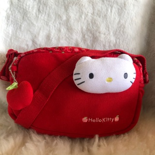 กระเป๋าสะพาย คิดตี๋  Hello Kitty แท้ สีแดง