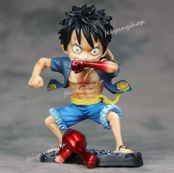 One Piece Action Figure ตุ๊กตาอะนิเมะตกแต่งของเล่น PVC Luffy Zoro Sauron Sanji Ace Usopp Phoenix ของขวัญวันเกิด - รูปที่ 5