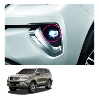 ไฟตัดหมอก LED สีใส 1 ชุด ของแท้ สำหรับ โตโยต้า Toyota ฟอร์จูนเนอร์ Fortuner SUV ปี 2015 2016 2017 2018 2019