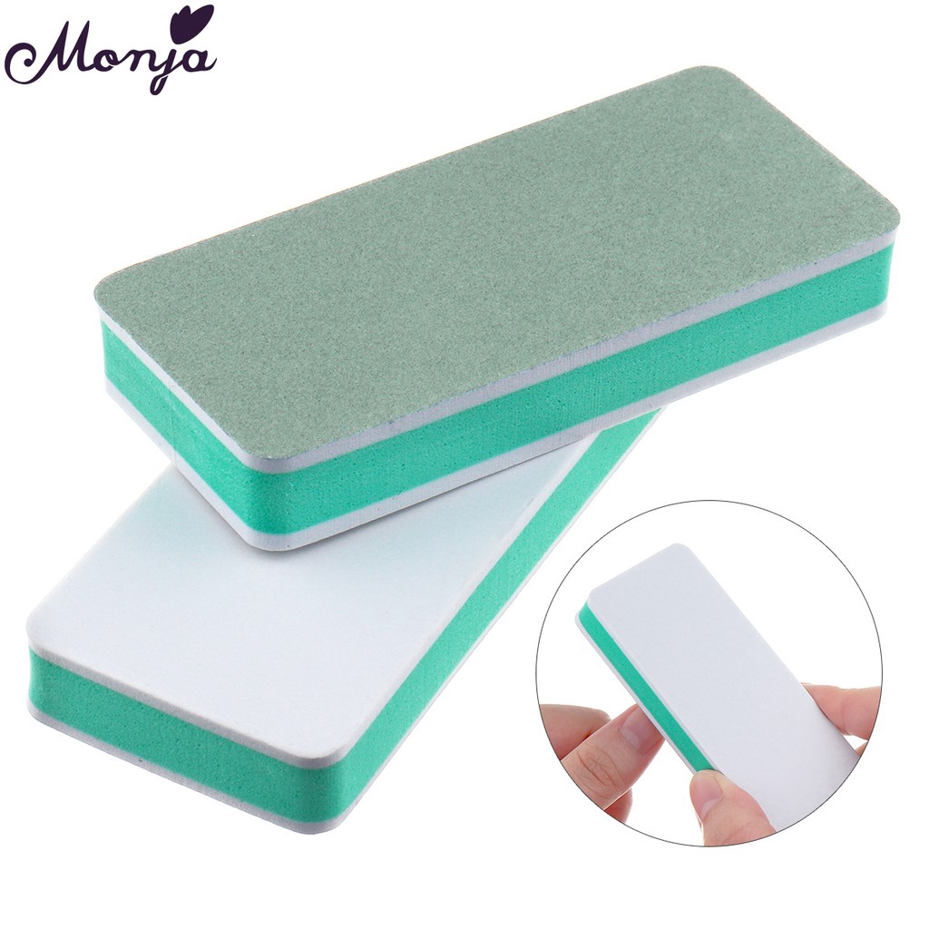 Monja ตะไบขัดเล็บ สำหรับตกแต่งเล็บ nail buffer file polish nails tips manicure pedicure tool