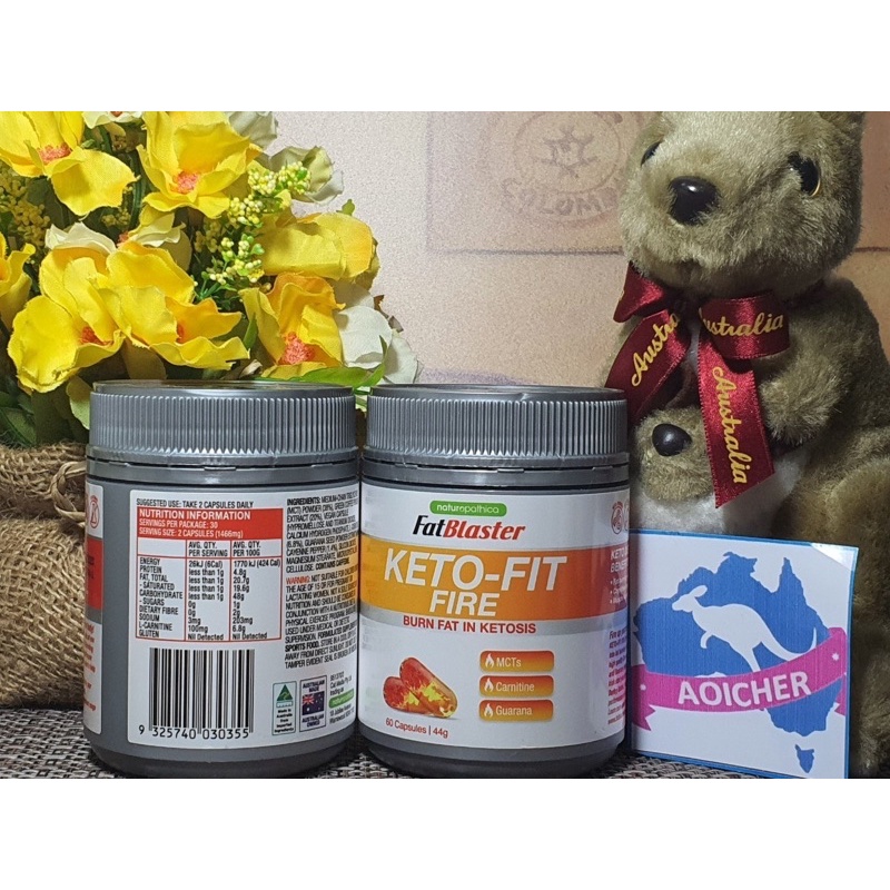 Naturopathica Fatblaster Keto Fit Fire จำนวน 60 เม็ด ผลิตภัณฑ์เสริมอาหารที่ช่วย ลดน้ำหนัก ของแท้ จาก