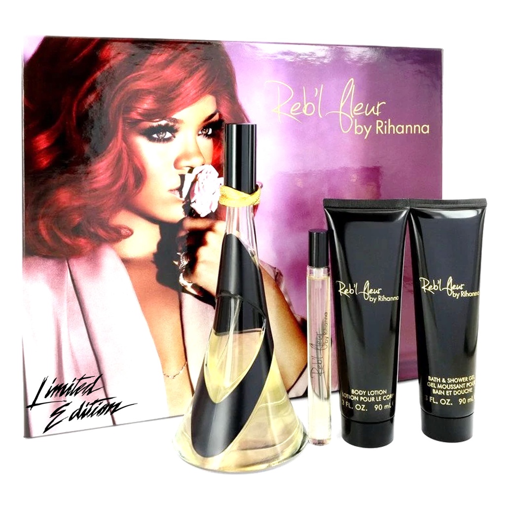 Reb'l Fleur By Rihanna Gift Set เซ็ตน้ำหอมสุดพิเศษจากนักร้องสาวรีฮันน่าสินค้าลิขสิทธิ์แท้จำนวนจำกัด