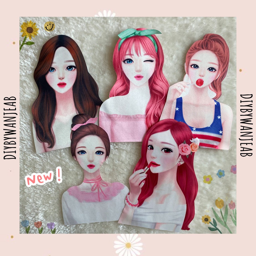 DIY ตัวติดกระเป๋า ผู้หญิง กระเป๋าสาน ตกแต่งเสื้อน่ารัก เย็บได้ อุปกรณ์DIY (ไม่มีกาว) อุปกรณ์ตกแต่ง งานฝีมือ กระเป๋าแฮนด์