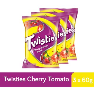 ทวิสตี้ส์เชอร์รี่มะเขือเทศ (60g x 3 packs)Twisties Cherry Tomato (60g x 3 packs)