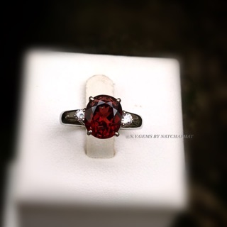 แหวนโกเมนแท้  ( NATURAL GARNET )