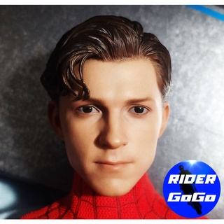 หัวปีเตอร์ ปาร์กเกอร์ สไปเดอร์แมน Tom Holland หัว Hot toys Spider Man Peter Parker  Tom Holland 1/6 Head Sculpt ของใหม่