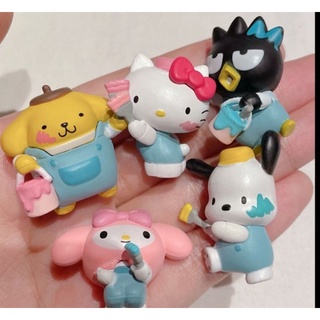 Sanrio figure set/งานโมเดล sanrio /Kitty/Mymelody/Pompompurin/Pocahcco/Bad badtz