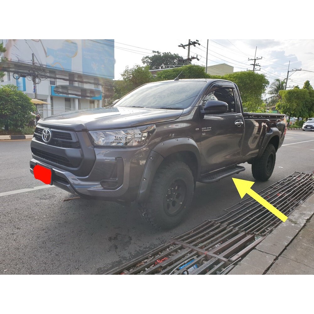 บันไดข้างตะแกรงเหล็ก revo 2014-2025 ยาว​ 125cm กว้าง 7 นิ้ว โตโยต้ารีโว่ทุกรุ่น Toyota Revo 2014-202