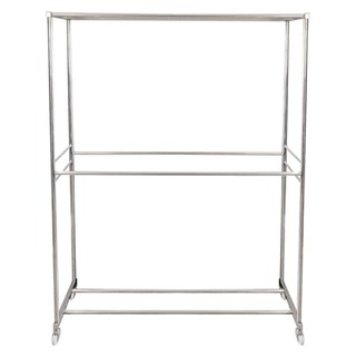 ราวตากผ้าสเตนเลส 5 เส้น PLIM มีล้อ 127x56x162 ซม. CLOTHES RACK PLIM 5RAIL 127X56X162CM STAINLESS STEEL