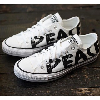 Converse allstar peace powered ox white**สอบถามไซส์ก่อนสั่งซื้อทุกครั้งนะครับ**