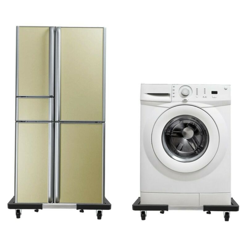Washing Machines & Dryers 239 บาท ฐานรองตู้เย็น ฐานรองเครื่องซักผ้า เครื่องซักผ้า แบบมีล้อ รับน้ำหนักได้ถึง 138กก Washing Machine Base Home Appliances