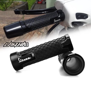 【LANZHAO】for Vespa Sprint Primavera S125 Scooter Hand Grips Modified CNC ที่จับอลูมิเนียมอัลลอยด์ยาง