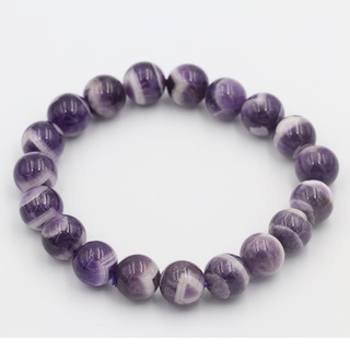 กำไลอเมทิสต์ Amethyst ขนาดเม็ด 10 มม