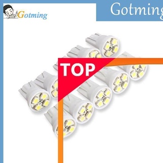 10pcs T10 4 SMD LED ลิ่มรถยนต์หลอดไฟ Super White เปิดหลอดไฟสัญญาณ