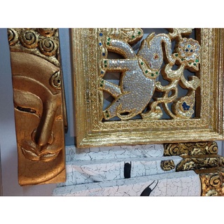 หน้าพระแขวนฝาผนัง (30-38cm) Wall art of Buddha decoration