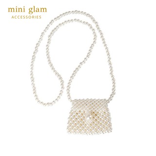 Miniglam Grace White Pearl Crossbody Bag - S กระเป๋าสะพายไข่มุกขนาดเล็ก